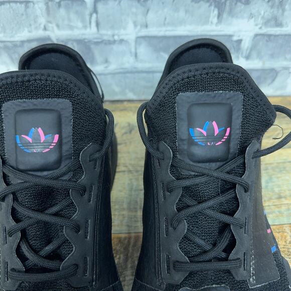 Adidas NMD_R1 V2 Core Black Pulse Blue Magenta Shoes IE7279 Mens Size 7.5 - Picture 5 of 10